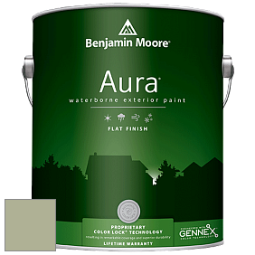 Benjamin Moore Aura 629 Waterborne Exterior Flat Finish краска цвет 439 Palisades Park