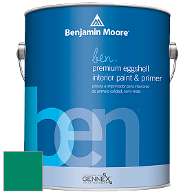 Benjamin Moore Ben W626 Premium Interior Latex Eggshell краска цвет NCS S 3060-B90G 