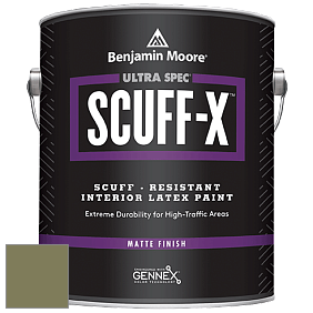 Benjamin Moore 484 Ultra Spec SCUFF-X Interior Matte Finish краска цвет 489 Oak Grove