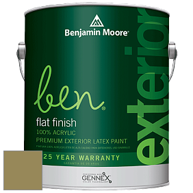Benjamin Moore Ben 541 Waterborne Exterior Flat Finish краска цвет 532 Winding Vines