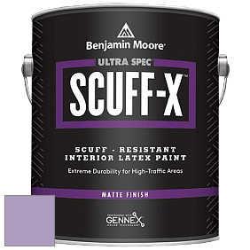 Benjamin Moore 484 Ultra Spec SCUFF-X Interior Matte Finish краска цвет 1390 Hydrangea