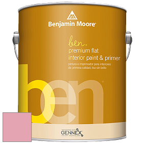 Benjamin Moore Ben W625 Premium Interior Latex Flat краска цвет 2007-50 Supple Pink