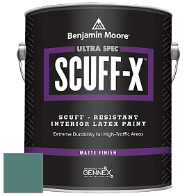 Benjamin Moore 484 Ultra Spec SCUFF-X Interior Matte Finish краска цвет 678 Pacific Rim