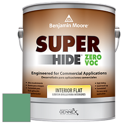 Benjamin Moore 355 Super Hide Zero Voc Interior Flat краска цвет 587 Scotch Plains Green