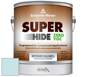 Benjamin Moore 357 Super Hide Zero Voc Interior Eggshell краска цвет 764 Crystal Springs