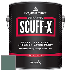 Benjamin Moore 486 Ultra Spec SCUFF-X Interior Satin Finish краска цвет 685 Verdigris