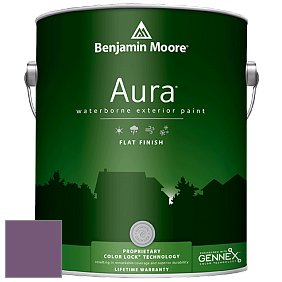 Benjamin Moore Aura 629 Waterborne Exterior Flat Finish краска цвет 2073-30 Passion Plum
