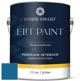 COLOR SMART CS 745 ELIT PAINT глубокоматовая моющаяся краска цвет NCS S 4050-R90B 
