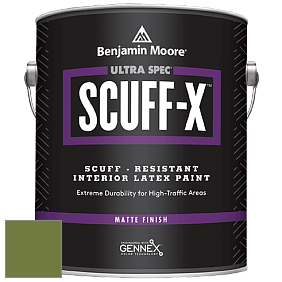 Benjamin Moore 484 Ultra Spec SCUFF-X Interior Matte Finish краска цвет NCS S 4050-G40Y 