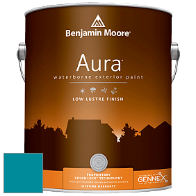 Benjamin Moore Aura 634 Waterborne Exterior Low Lustre Finish краска цвет 762 Pacific Palisades