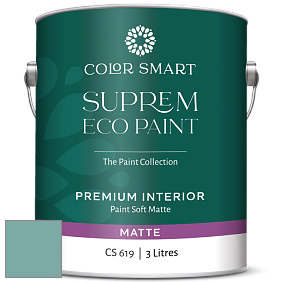 COLOR SMART CS 619 SUPREM ECO PAINT матовая краска цвет 2050-40 Florida Keys Blue