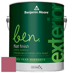 Benjamin Moore Ben 541 Waterborne Exterior Flat Finish краска цвет 1342 Mardi Gras