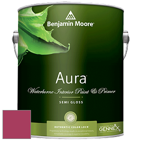 Benjamin Moore Aura 528 Waterborne Interior Semi-gloss Finish краска цвет 2079-20 Blushing Red