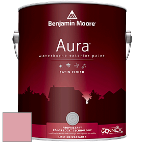 Benjamin Moore Aura 631 Waterborne Exterior Satin Finish краска цвет 2006-50 Pink Punch