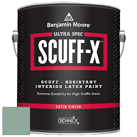 Benjamin Moore 486 Ultra Spec SCUFF-X Interior Satin Finish краска цвет 634 Forest Valley Green