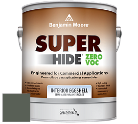 Benjamin Moore 357 Super Hide Zero Voc Interior Eggshell краска цвет 448 Dakota Shadow