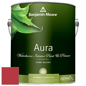 Benjamin Moore Aura 528 Waterborne Interior Semi-gloss Finish краска цвет 2000-10 Red