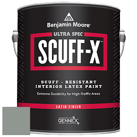 Benjamin Moore 486 Ultra Spec SCUFF-X Interior Satin Finish краска цвет 1574 Rushing River