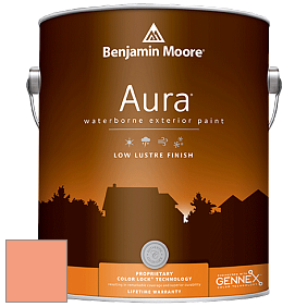Benjamin Moore Aura 634 Waterborne Exterior Low Lustre Finish краска цвет 2014-40 Peachy Keen