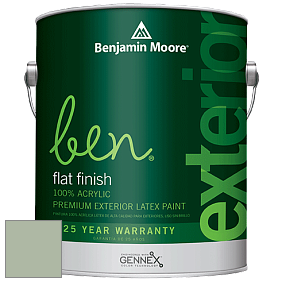 Benjamin Moore Ben 541 Waterborne Exterior Flat Finish краска цвет 444 Cedar Grove