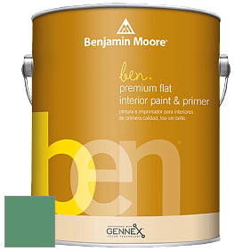 Benjamin Moore Ben W625 Premium Interior Latex Flat краска цвет 588 Luck of the Irish