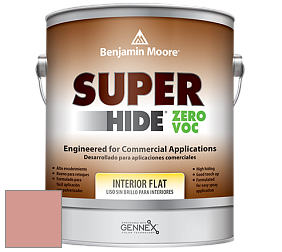 Benjamin Moore 355 Super Hide Zero Voc Interior Flat краска цвет 039 Sharon Rose