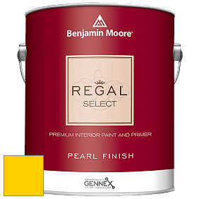 Benjamin Moore 550 Regal Select Waterborne Interior Pearl Finish краска цвет 2022-30 Bright Yellow