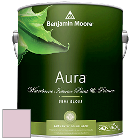 Benjamin Moore Aura 528 Waterborne Interior Semi-gloss Finish краска цвет 2082-60 Pink Innocence