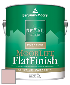 Benjamin Moore W105 Regal Select Exterior Paint-MoorLife Flat Finish краска цвет 2092-60 Georgia Pink