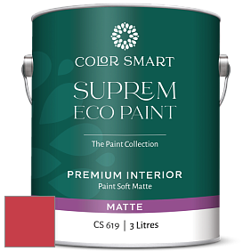 COLOR SMART CS 619 SUPREM ECO PAINT матовая краска цвет 2002-20 Bull's Eye Red