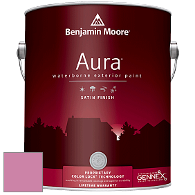 Benjamin Moore Aura 631 Waterborne Exterior Satin Finish краска цвет 2078-40 Paradise Pink