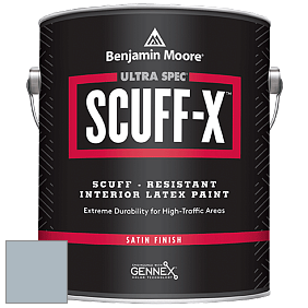 Benjamin Moore 486 Ultra Spec SCUFF-X Interior Satin Finish краска цвет 1627 Manor Blue