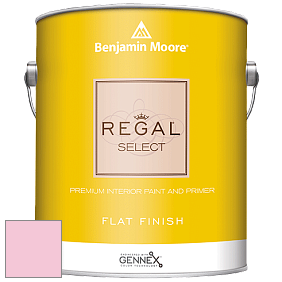 Benjamin Moore 547 Regal Select Waterborne Interior Flat Finish краска цвет 2000-60 Light Chiffon Pink