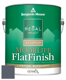 Benjamin Moore W105 Regal Select Exterior Paint-MoorLife Flat Finish краска цвет 2128-30 Evening Dove