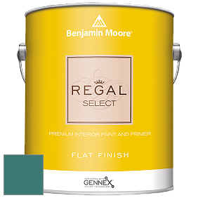 Benjamin Moore 547 Regal Select Waterborne Interior Flat Finish краска цвет 672 Intercoastal Green