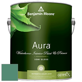 Benjamin Moore Aura 528 Waterborne Interior Semi-gloss Finish краска цвет 601 Juniper Green