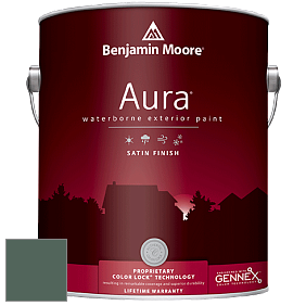 Benjamin Moore Aura 631 Waterborne Exterior Satin Finish краска цвет 693 Under the Sea