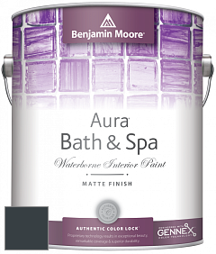 Benjamin Moore Aura 532 Bath & Spa Waterborne Interior Paint Matte Finish краска цвет RAL 7016 
