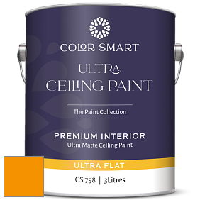 COLOR SMART CS 758 ULTRA CEILING PAINT ультраматовая краска цвет 2018-10 Orange Sky