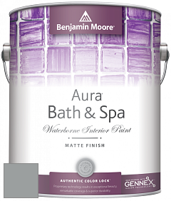 Benjamin Moore Aura 532 Bath & Spa Waterborne Interior Paint Matte Finish краска цвет 1600 Timber Wolf