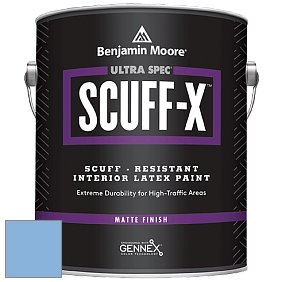 Benjamin Moore 484 Ultra Spec SCUFF-X Interior Matte Finish краска цвет 816 Aqua Marina