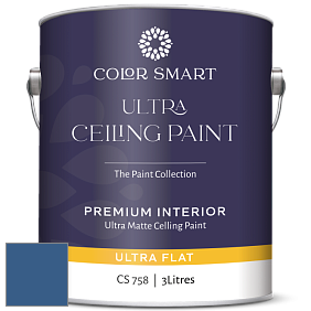 COLOR SMART CS 758 ULTRA CEILING PAINT ультраматовая краска цвет 812 Blueberry Hill