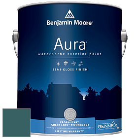Benjamin Moore Aura 632 Waterborne Exterior Semi-Gloss Finish краска цвет 2054-20 Beau Green