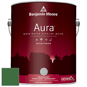 Benjamin Moore Aura 631 Waterborne Exterior Satin Finish краска цвет 2035-10 Seaweed