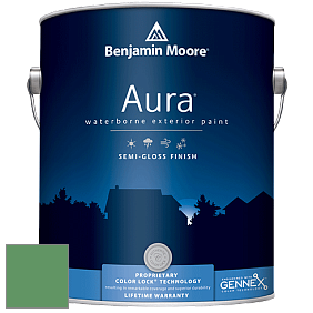 Benjamin Moore Aura 632 Waterborne Exterior Semi-Gloss Finish краска цвет 2036-30 Green with Envy