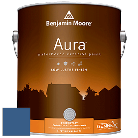Benjamin Moore Aura 634 Waterborne Exterior Low Lustre Finish краска цвет 812 Blueberry Hill