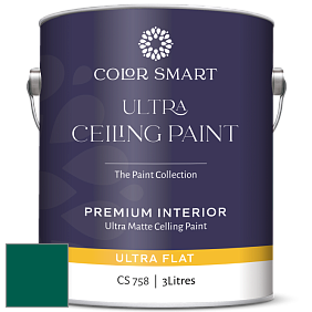 COLOR SMART CS 758 ULTRA CEILING PAINT ультраматовая краска цвет RAL 6036 