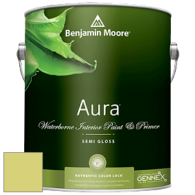 Benjamin Moore Aura 528 Waterborne Interior Semi-gloss Finish краска цвет 403 Candy Green