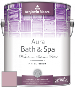 Benjamin Moore Aura 532 Bath & Spa Waterborne Interior Paint Matte Finish краска цвет NCS S 2020-R20B 