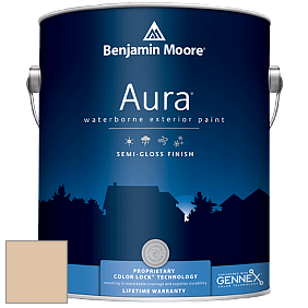 Benjamin Moore Aura 632 Waterborne Exterior Semi-Gloss Finish краска цвет 2161-50 Yellow Squash